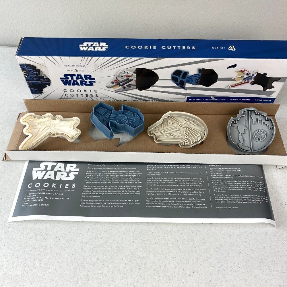 Williams Sonoma Star Wars Cookie Cutters set of 4
